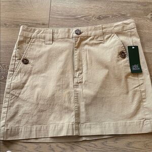 Wild Fable Tan Button-Accent Mini Skirt